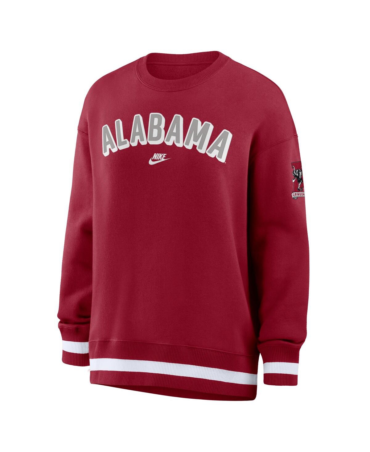 Nike Women's Crimson Alabama Tide Oversized Legacy Phoenix Sweatshirt