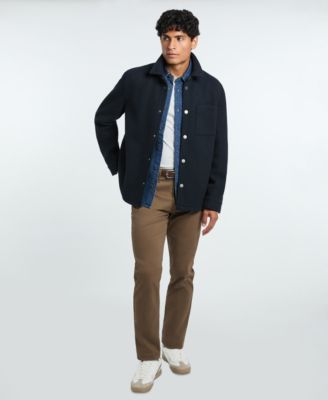 Men's Fully Lined Knit Shirt Jacket