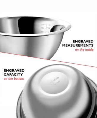 Stainless Steel 14-Pc. Mixing Bowls and Measuring Cups Set