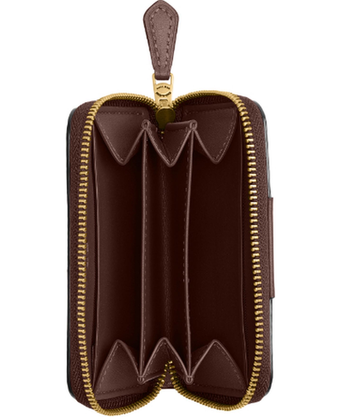 Женский кошелёк Coach Essential Small Signature Canvas Zip Around Card Case, цвет: Кленовый — фото 3