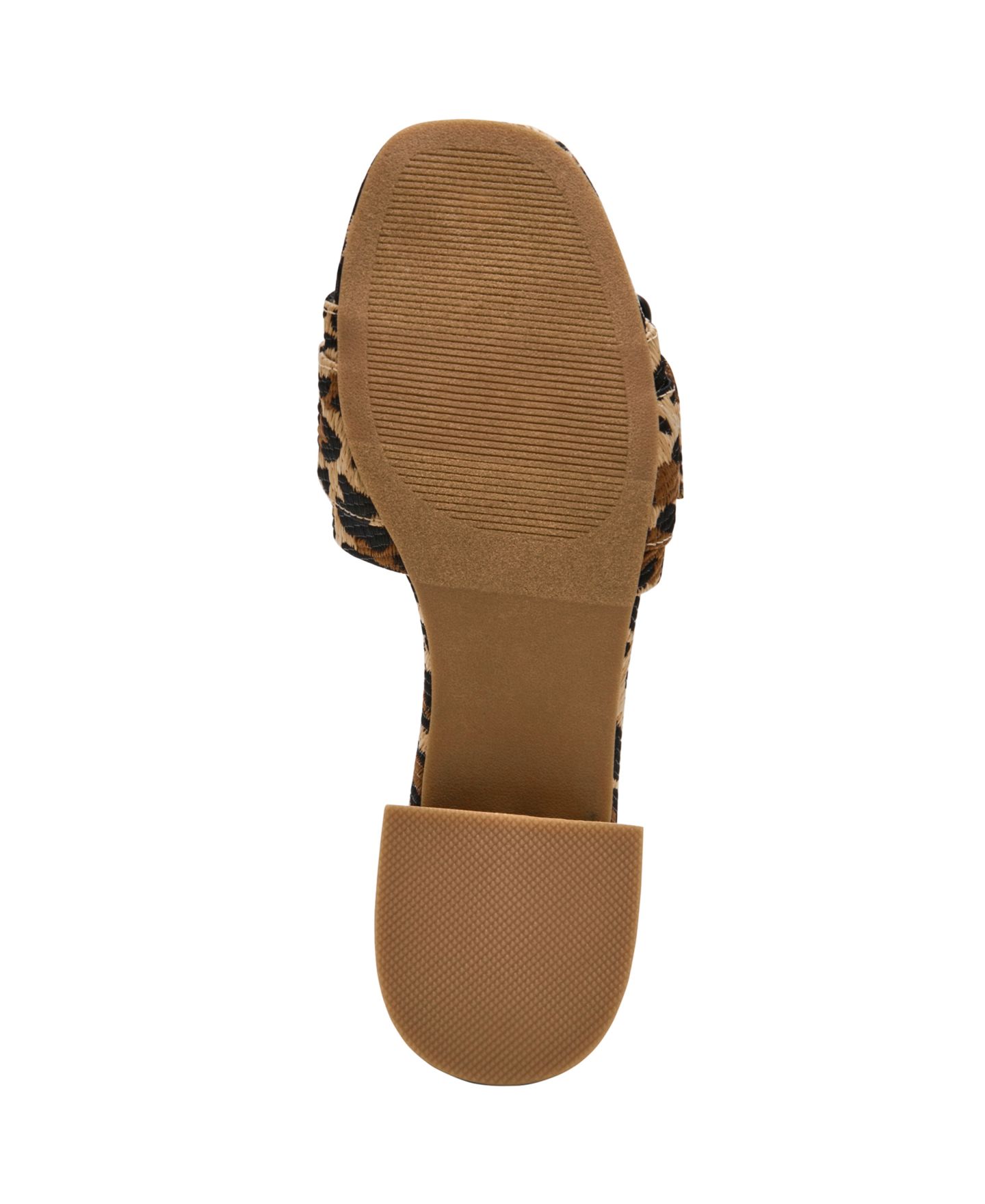 Женские сандалии DV Dolce Vita Neeva Buckle Slide Low Block Heel Dress Sandals, цвет: Леопардовый — фото 5