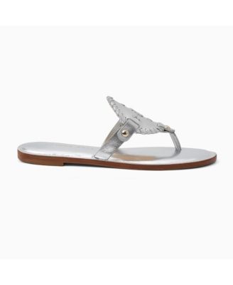 Collins Silver Metallic Nappa Leather Sandal