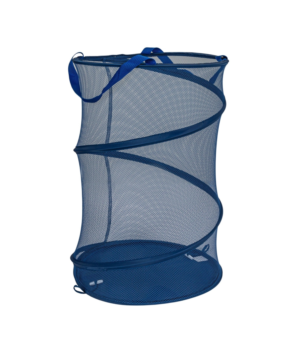 Household Essentials Pop-Up Mesh Laundry Hamper, Blue