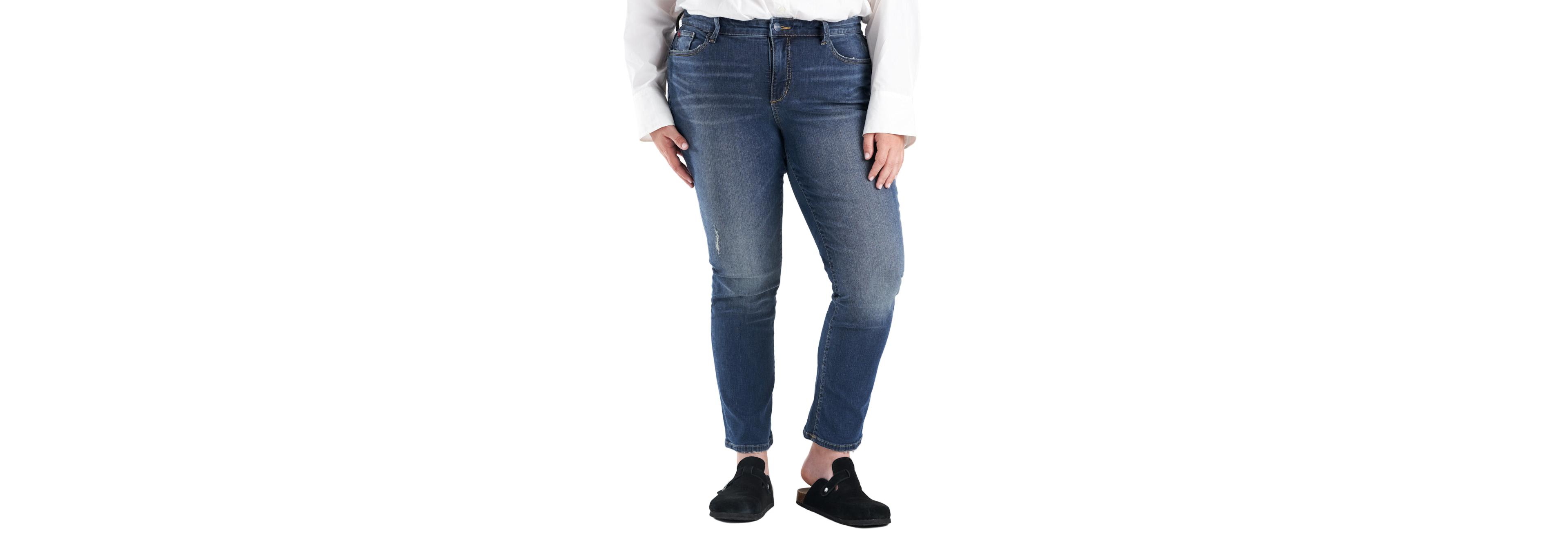 Slink Jeans Women's Denim High Rise Straight Leg 30" inseam - Maggie