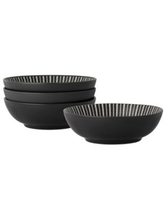 Set of 4 Colorwave Stripe Cereal Bowls