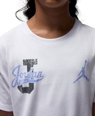 Girls' 7-16 Distressed Collegiate T-Shirt