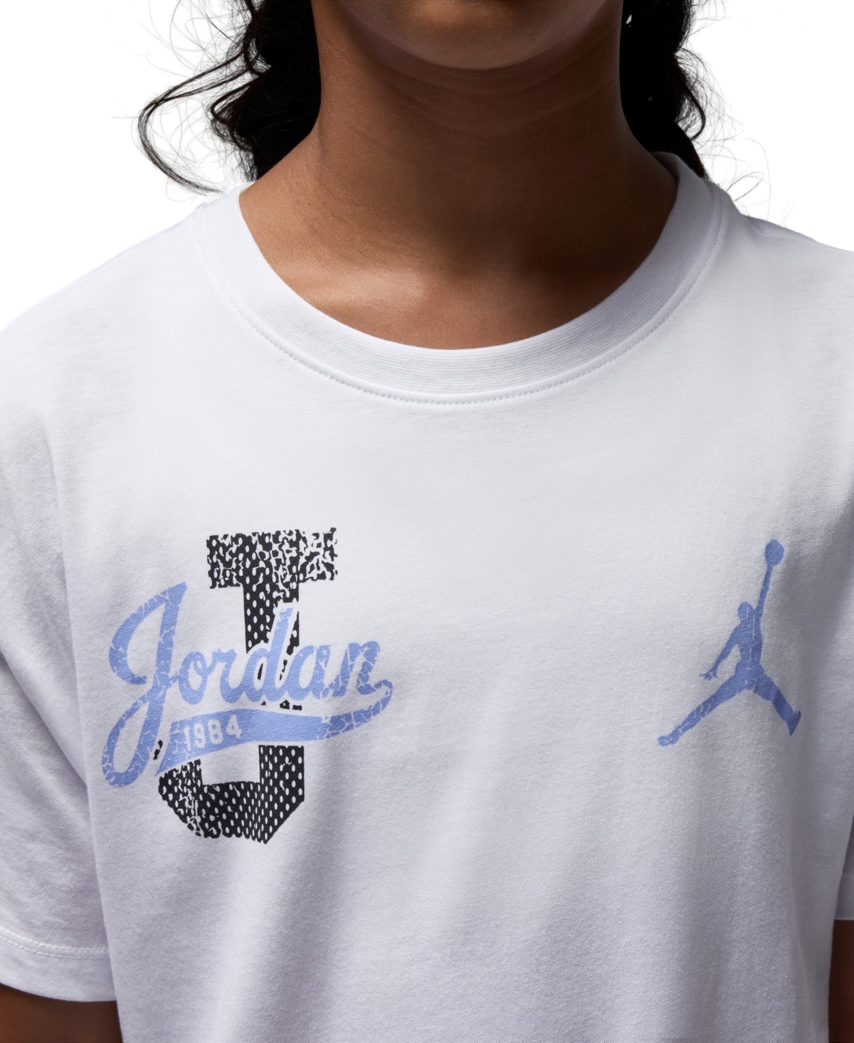 Jordan Big Girls Distressed Collegiate T-Shirt
