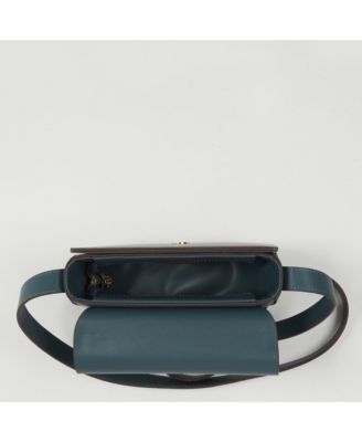 Small Leather Saddle Crossbody Bag