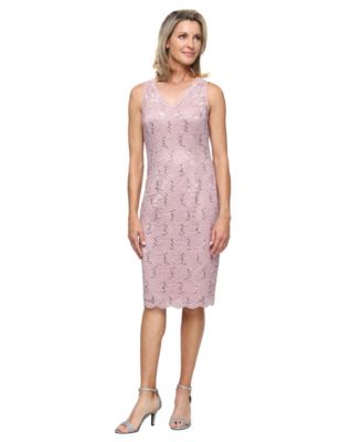 Petite Bolero V-Neck Jacket with Dress, 2-Piece Set