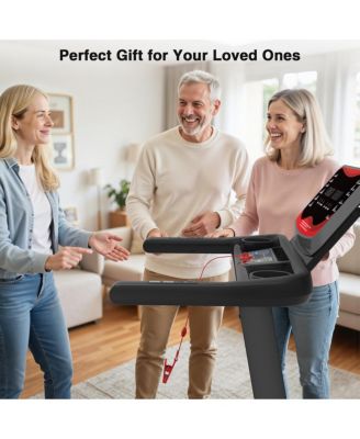 Folding Treadmill for Home with Incline, 350 lbs Capacity, Running Machine with Bluetooth Speaker