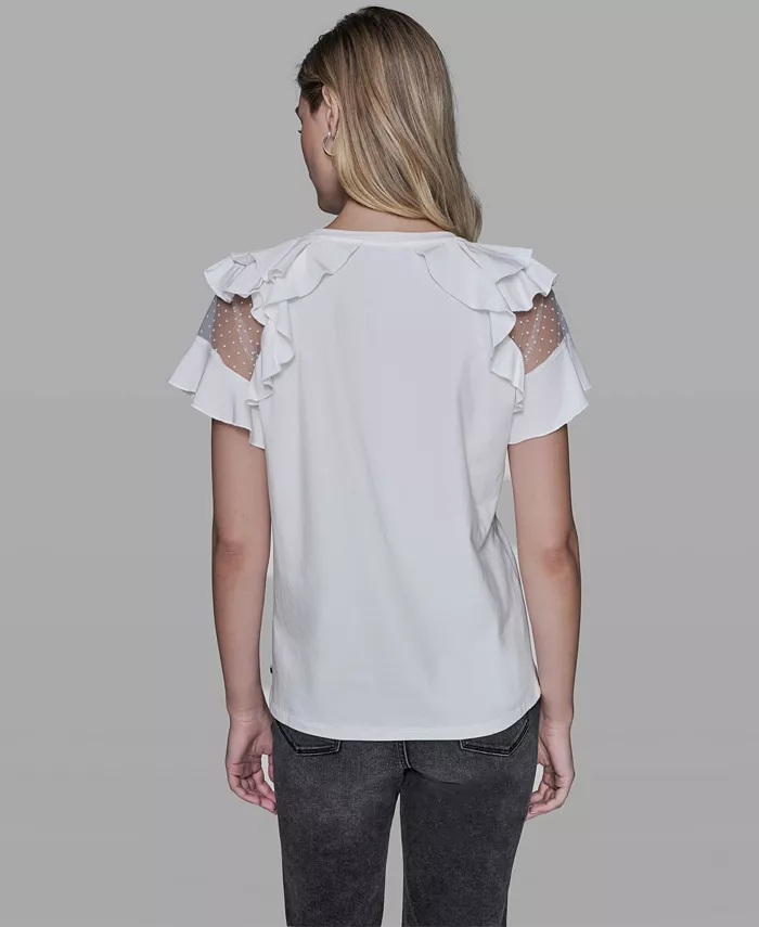 Women's Ruffle-Sleeve Pull-On Top - thumbnail 5