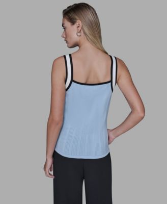 Women's Contrast Sleeveless Tank Top