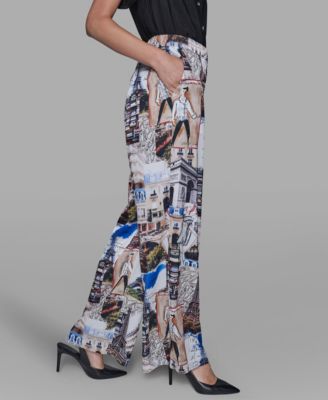 Women's City Scene Printed Pull-On Pants