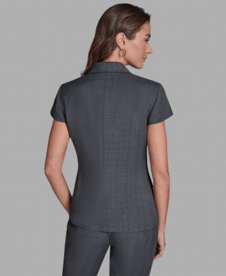 Women's Double-Breasted Peak Lapel Collar Jacket