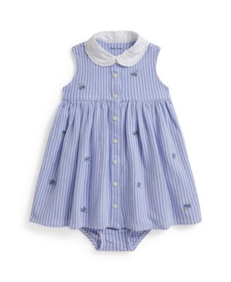 Baby Girls' Sleeveless Dress and Bloomer, 2-Piece Set