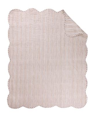 Martha Stripe Reversible Quilted Throw, 50" x 60"