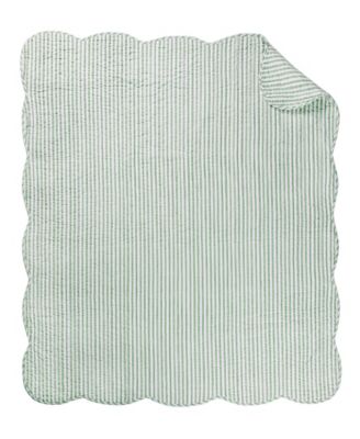 Martha Stripe Reversible Quilted Throw, 50" x 60"
