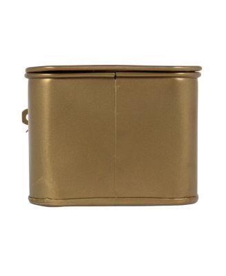 Storied Home Set of 3 Decorative Metal Storage Boxes with Lids