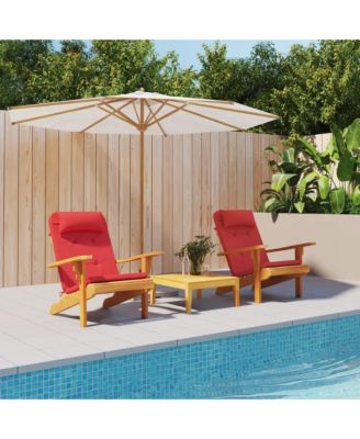 Adirondack Chair Cushions 2 pcs Red Oxford Fabric