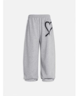Women's Graffiti Heart Baggy Sweatpants