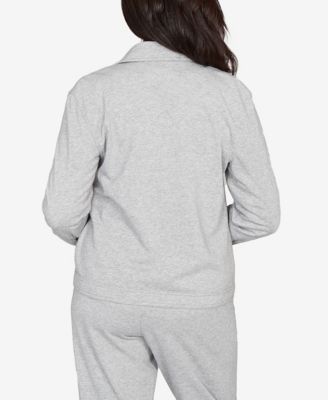 Women's Casual Vibe Shimmer Collared Button Jacket