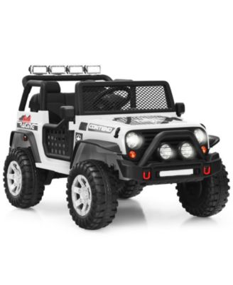 12V Kids Electric Ride On Truck with Remote Control and Operation Lever