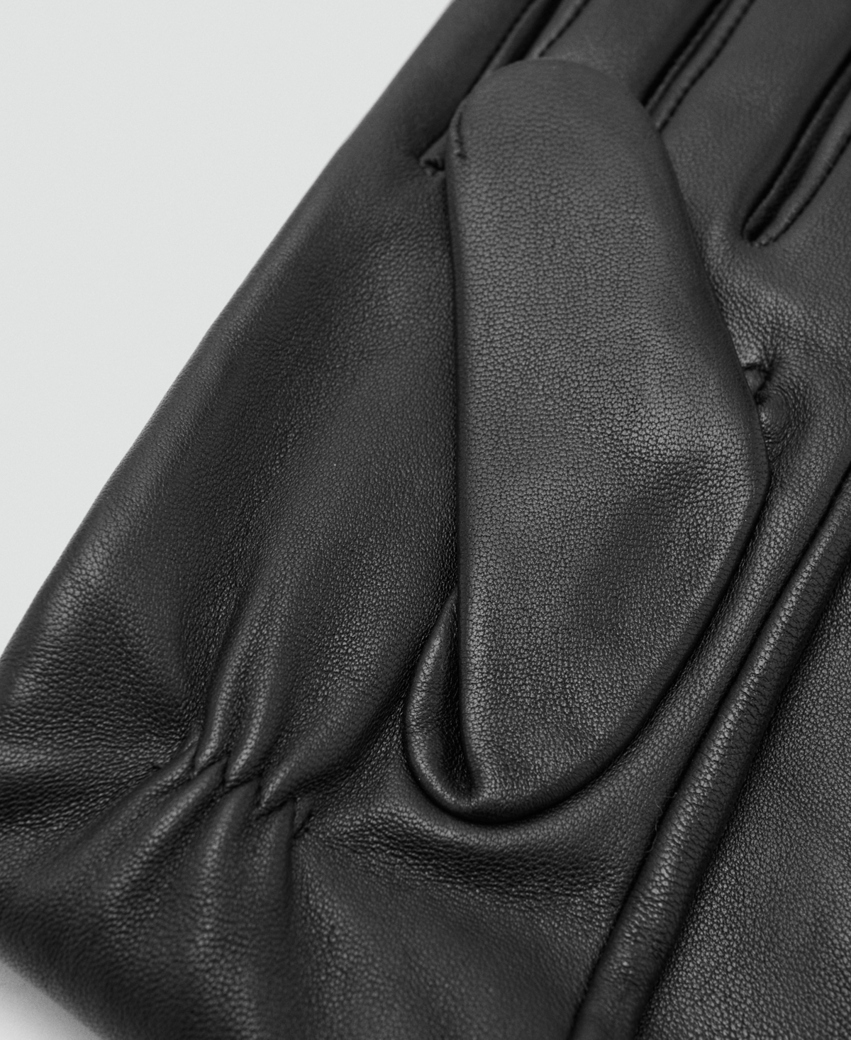 Mango Women's Leather Long Gloves