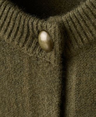 Women's Buttons Chunky-Knit Cardigan