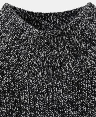 Women's Speckled Perkins-Neck Sweater