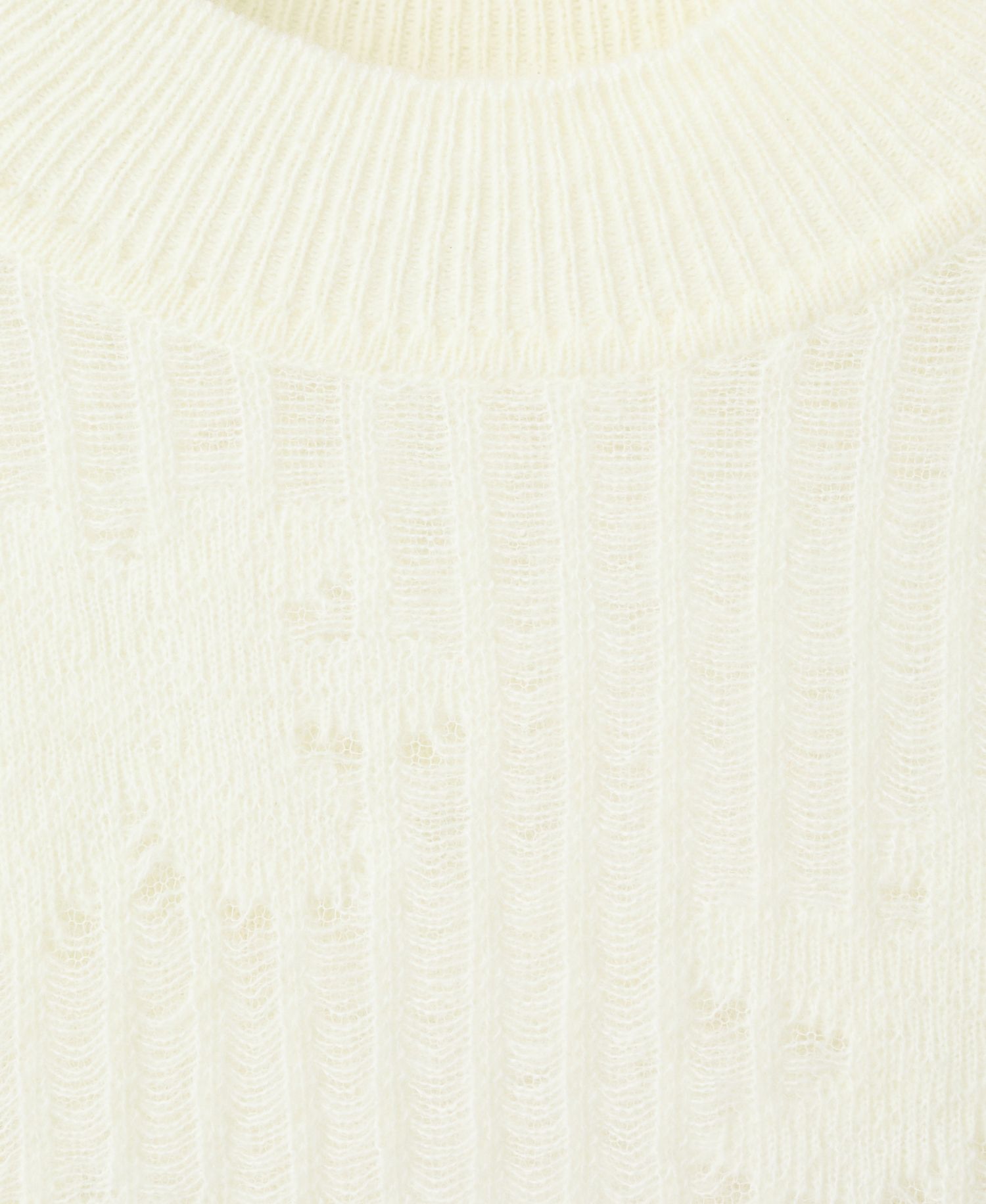 Women's Openwork Knitted Floral Sweater