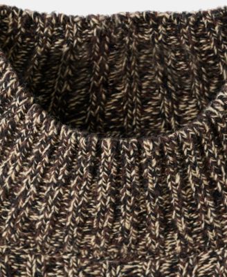 Women's Speckled Perkins-Neck Sweater