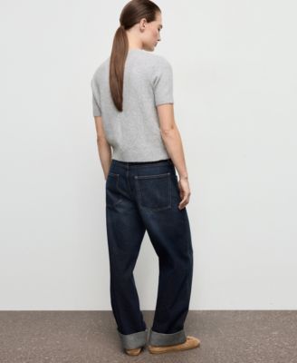 Women's Short-Sleeved Knitted Sweater