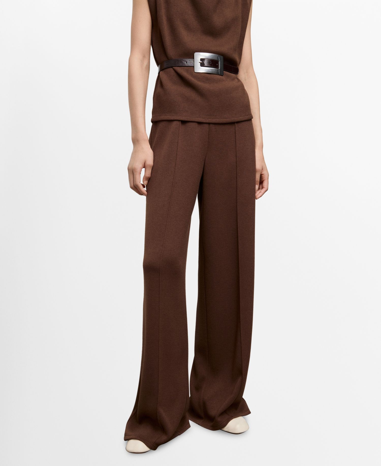 Women's Seam-Detail Straight-Fit Pants