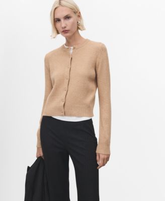 MANGO - Women's Knitted Button Cardigan