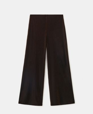 Women's Velvet Wide-Leg Pants