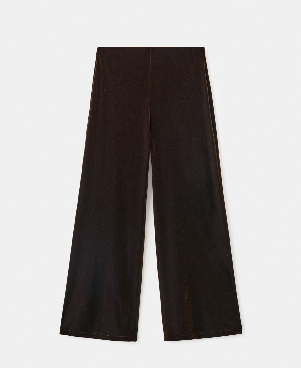 Mango Women's Velvet Wide-Leg Trousers