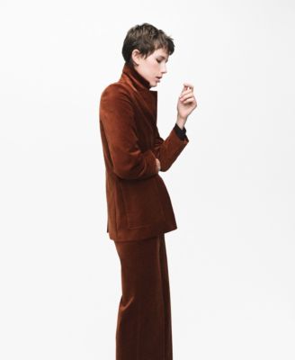 Women's Pockets Velvet Jacket