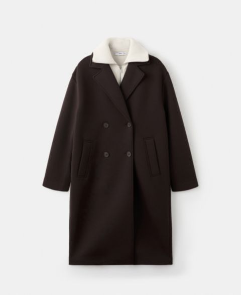 Женские куртки MANGO Long Combined Coat