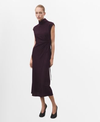 MANGO - Women's Turtleneck Wrap Dress