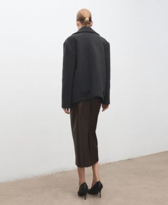 Women's Faux-Leather Pencil Skirt