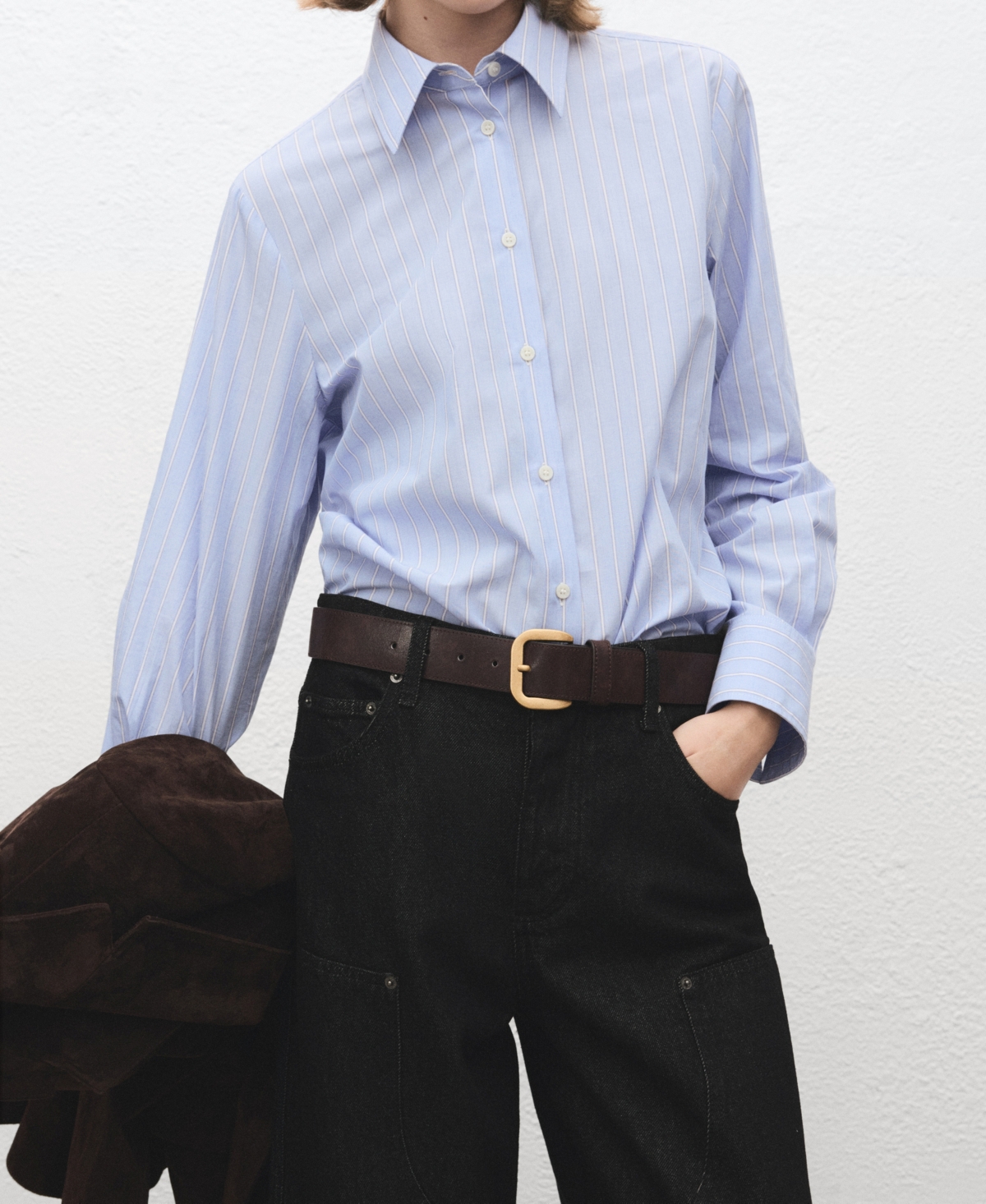 Mango Women's Patches Barrel Jeans