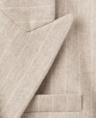 Women's Pinstripe Wool Suit Blazer