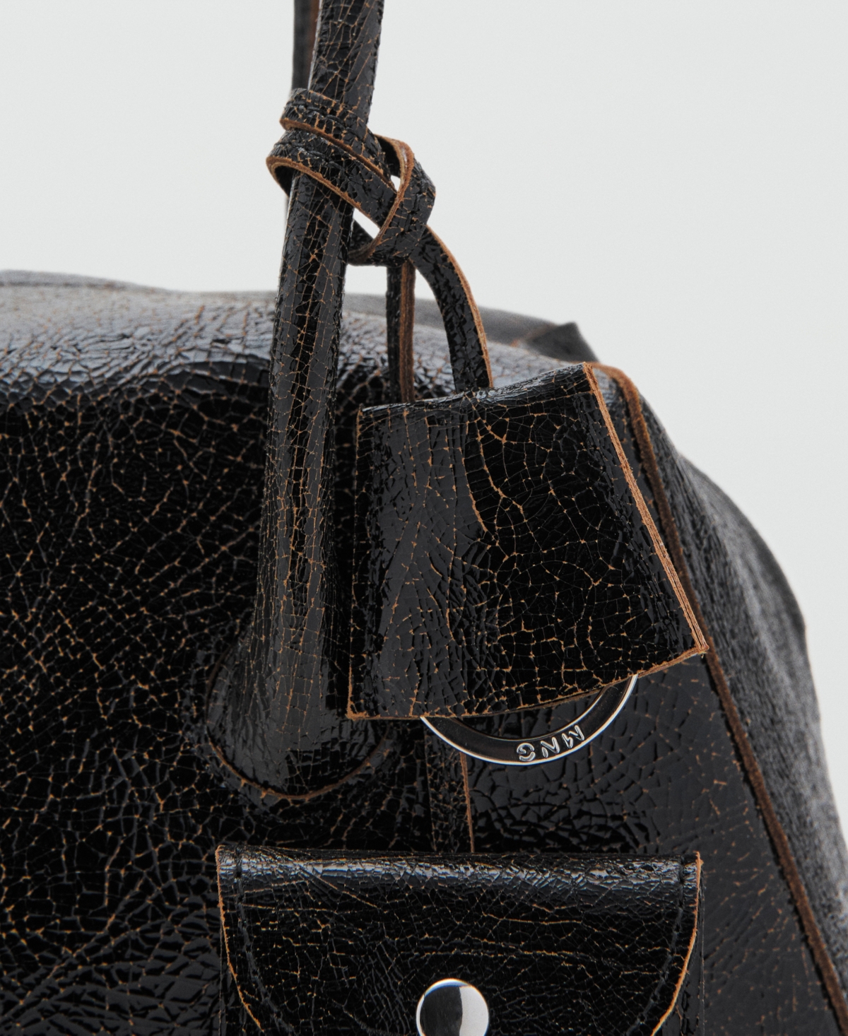 Mango Women's Charms Leather Shoulder Bag