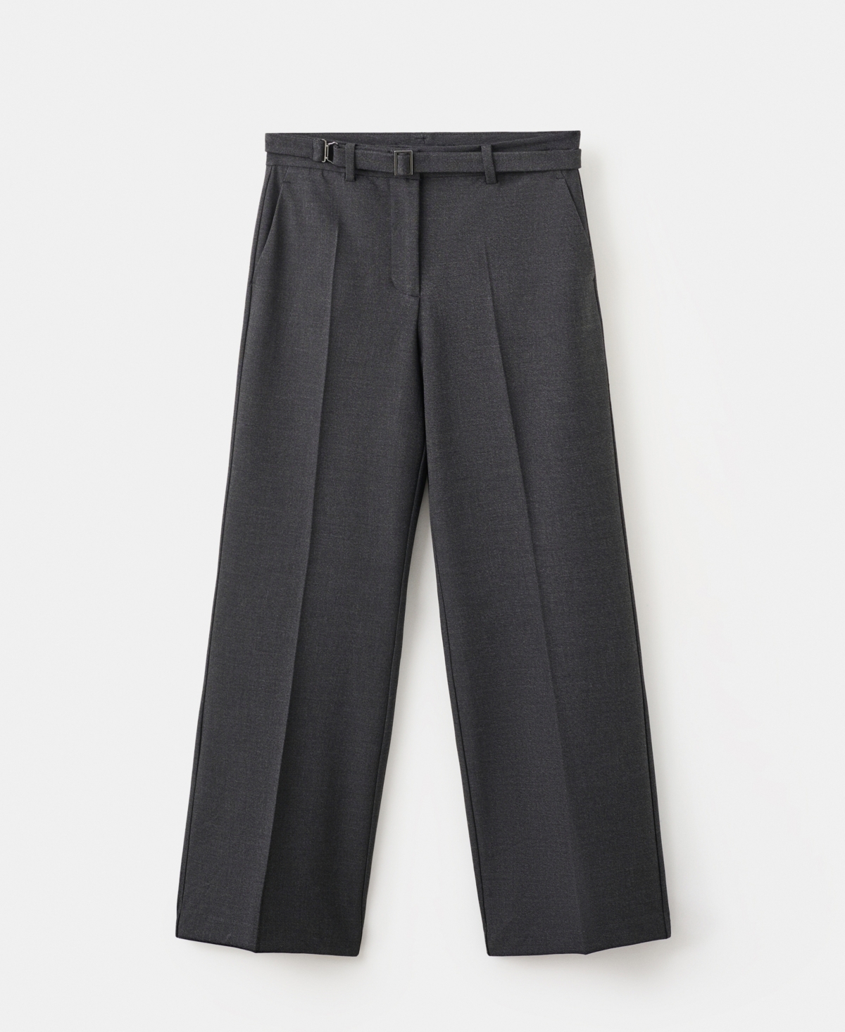Mango Women's Belt Straight-Fit Pants