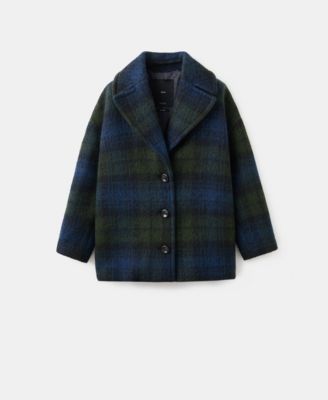 Women's Oversized Check Coat