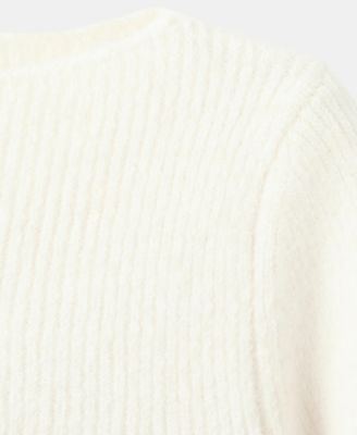 Women's Knitted Ribbed Sweater