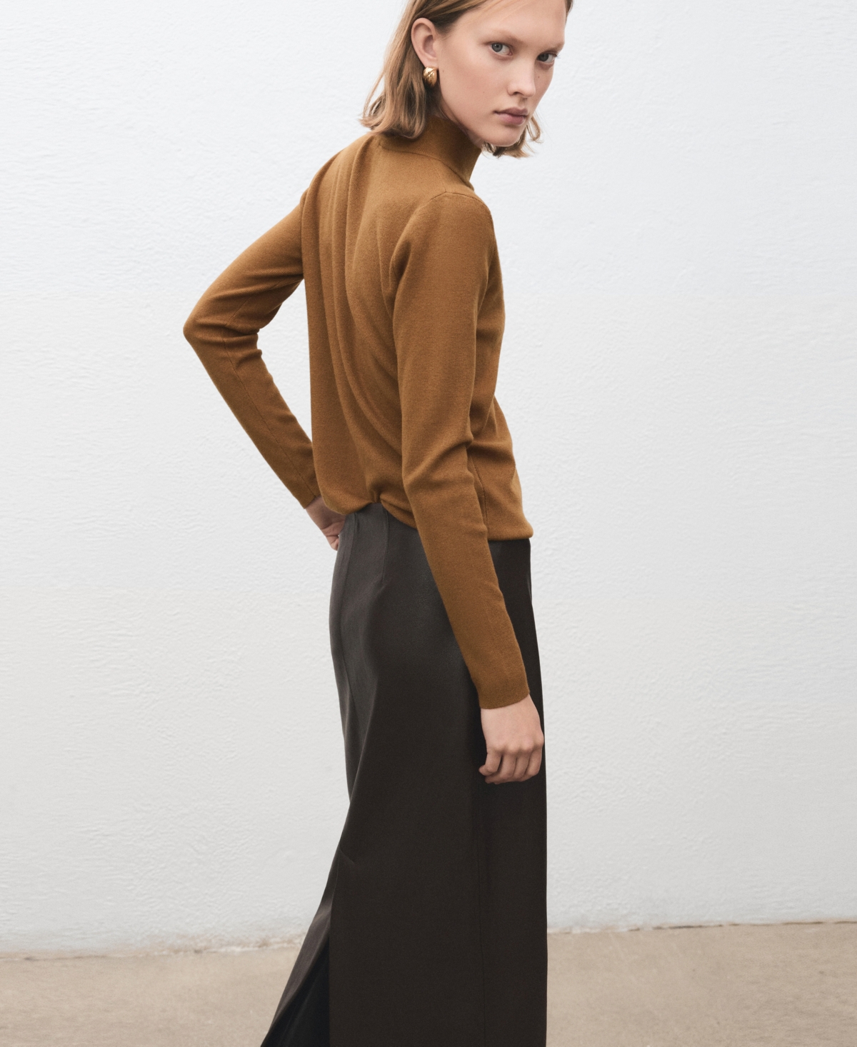 Mango Women's Perkins-Neck Button Sweater