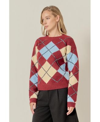 Women's Argyle Sweater