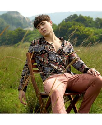 Men's Impressionistic Foliage Shirt