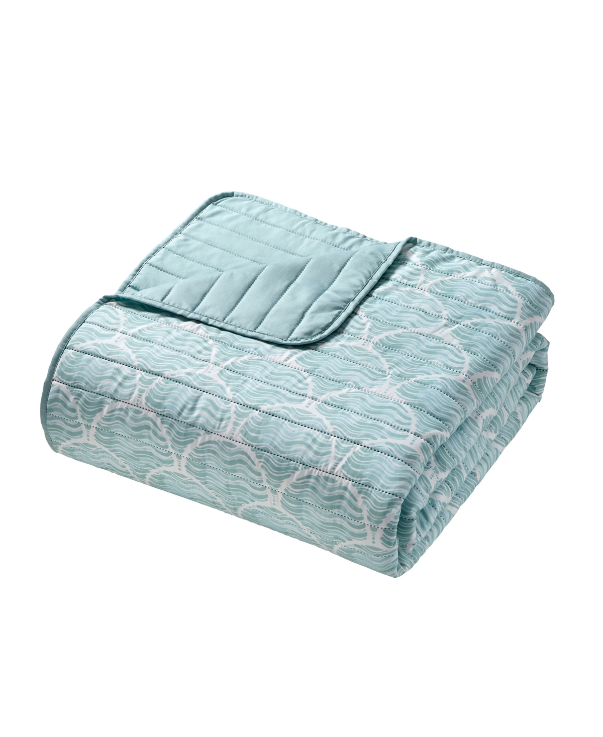 Seventh Studio Waves Coastal 3-Piece Quilt Set, King